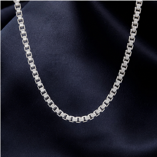 Silver box chain