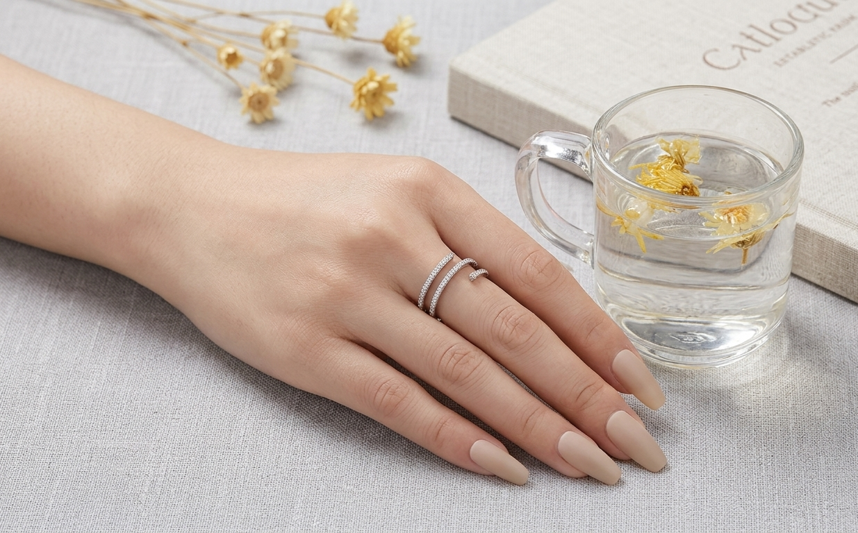 Infinity Spark Triple Band 925 Silver Ring