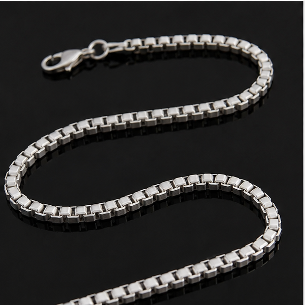 Silver box chain