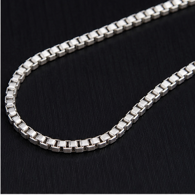 Silver box chain