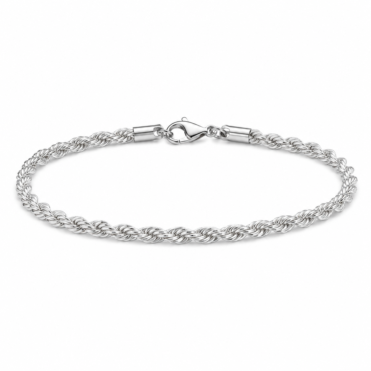 Silver rope bracelet 2