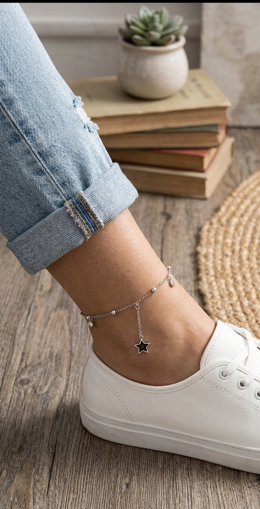 Starlume Charm 925 Silver Anklet