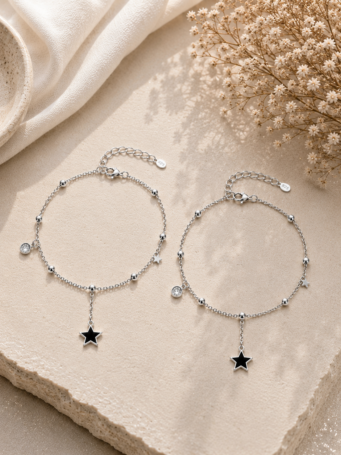 Starlume Charm 925 Silver Anklet